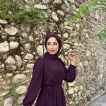 4105 KRUVAZE ŞİFON ELBİSE