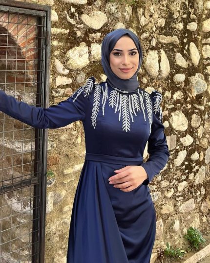2051 COOL YAKASI TAŞ DETAYLI ABİYE