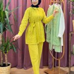 BRY 7758 dantel detaylı pantolon takım