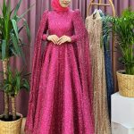 ELGNS 2371 pelerinli abiye