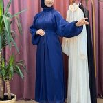 FUSYA 8175 yarasa balon kol elbise