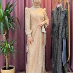 NEW ELEGANS 2399 pul payetli abiye