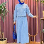 AYNAZ 1274 taş işlemeli spor kot takım