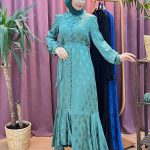 COOL 8303 jakar desenli elbise