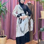 DEFRİNA 41052 desenli elbise