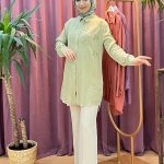 MAGAZİN 7299 boncuk işlemeli tensel tunik