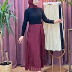 İKOL 4529 taşlı şifon etek