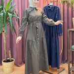 OTTO 5032 tensel düğmeli elbise