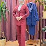 PERİ 2031 keten pantolonlu takım