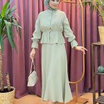 SELAM 091 taş baskılı etekli takım