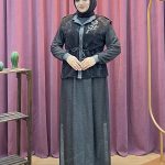 OTTO 7321 örme kumaş yelekli elbise