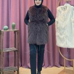 PUANE 5223 Puane Kemerli Suni Kürk Yelek