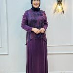 Defrina 61155 İpek Kupra etekli takım