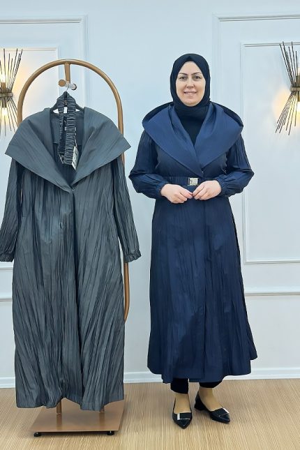 Orhan 1129 Kapşonlu Kemerli Trenç