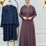 Marcha 916 Kupra Fermuar Detaylı Etekli takım