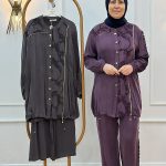 Marcha 920 İpek Kupra Pantolonlu Takım