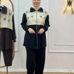 Aynaz 508 İşleme Detaylı Pantolonlu Takım