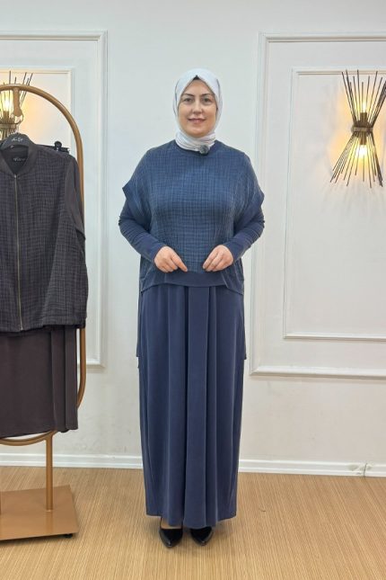Nurcan Çetin 26544 Elbise Yelek Takım